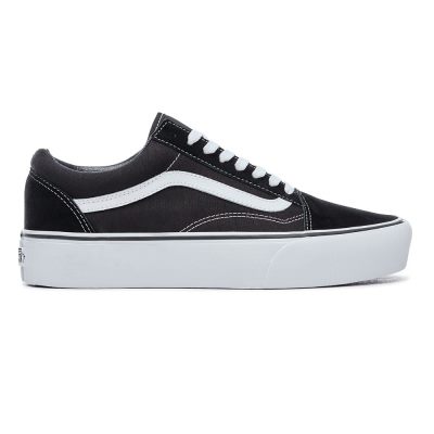 Vans Platform Old Skool - Kadın Platform Ayakkabı (Siyah Beyaz)